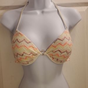 VS 34C bikini top padded push up underwire